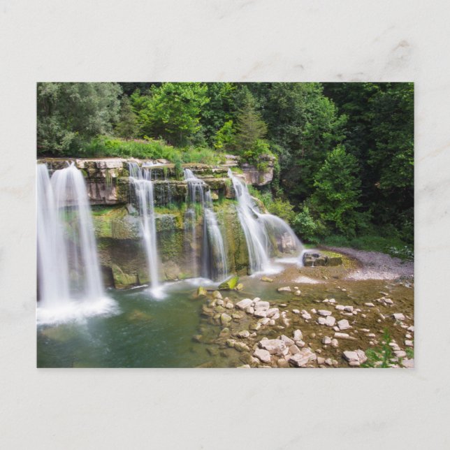 Ludlowville Falls, Lansing, New York Postkarte (Vorderseite)
