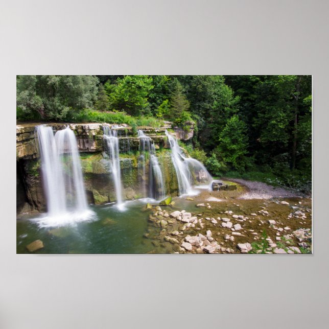 Ludlowville Falls, Ludlowville, New York Poster (Vorne)