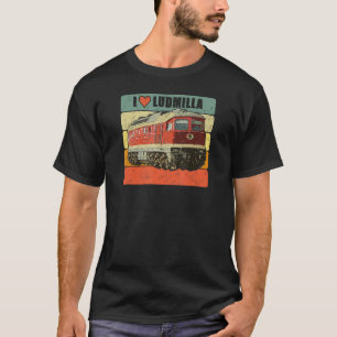 Ludmilla Diesel Lokomotive Ostdeutschland Br 130 R T-Shirt