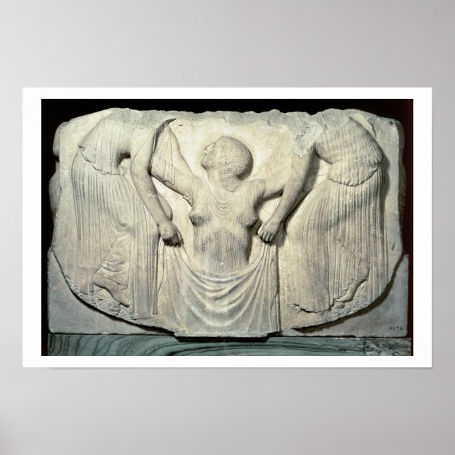 Ludovisi Throne, Detail, das die Geburt der Venus  Poster (Vorne)