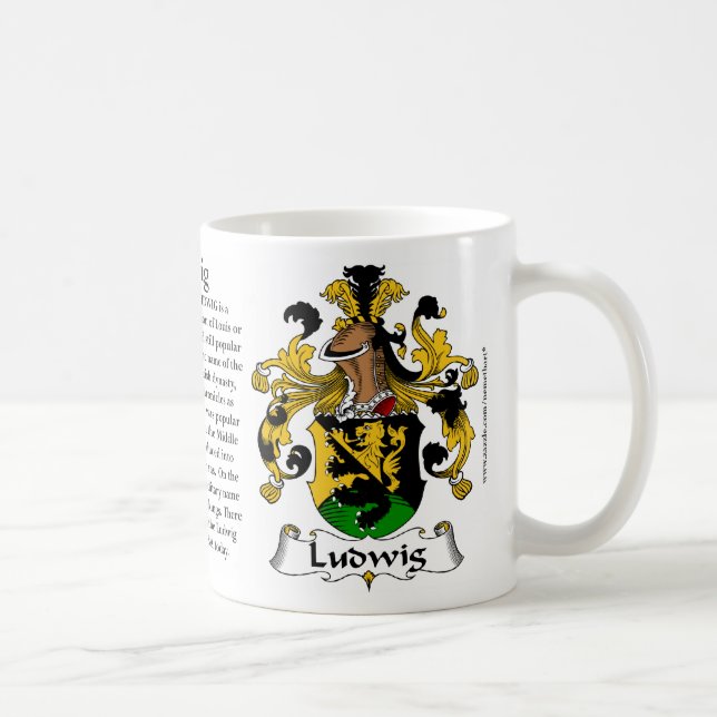 Ludwig, der Ursprung, die Bedeutung und die Kaffeetasse (Rechts)