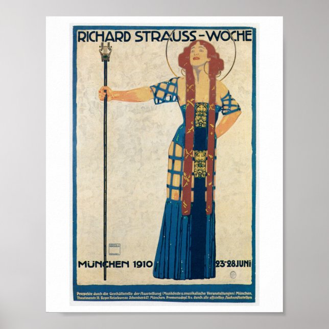 LUDWIG HOHLWEIN PUBLICITÉ VINTAGE POSTER 1910 (Devant)