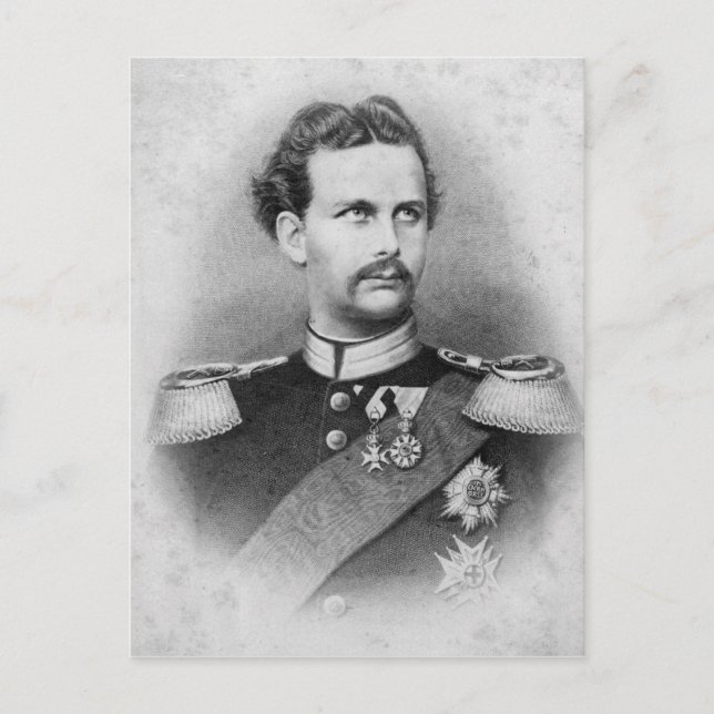 Ludwig II. Postkarte (Vorderseite)