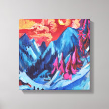 Ludwig Kirchner Winterlandschaft im Mondlicht