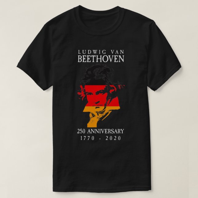 Ludwig Van Beethoven 250 17702020 Music Lover Gift T-Shirt (Design vorne)