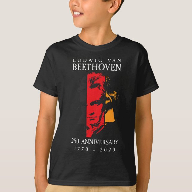 Ludwig Van Beethoven 250 1770-2020 Music Lover Gif T-Shirt (Vorderseite)