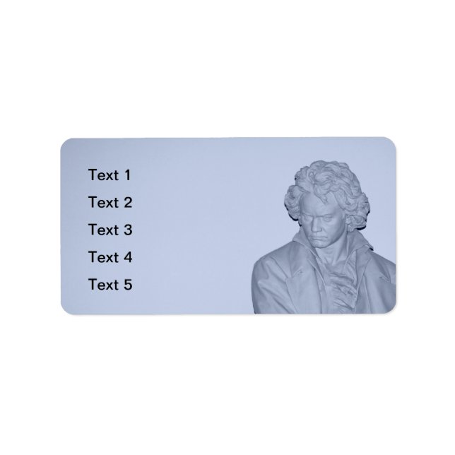 Ludwig van Beethoven Adressaufkleber (Vorne)