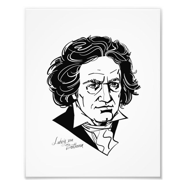 Ludwig van Beethoven Fotodruck (Vorne)