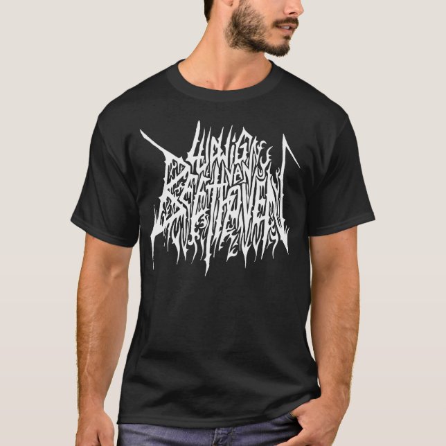 Ludwig van Beethoven-Metalllogo T-Shirt (Vorderseite)