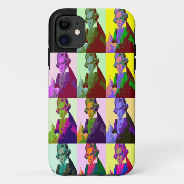 Ludwig Van Beethoven Pop Art Case-Mate iPhone Hülle (Rückseite)