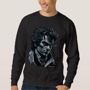 Ludwig van Beethoven Porträt Klassische Musik Pian Sweatshirt