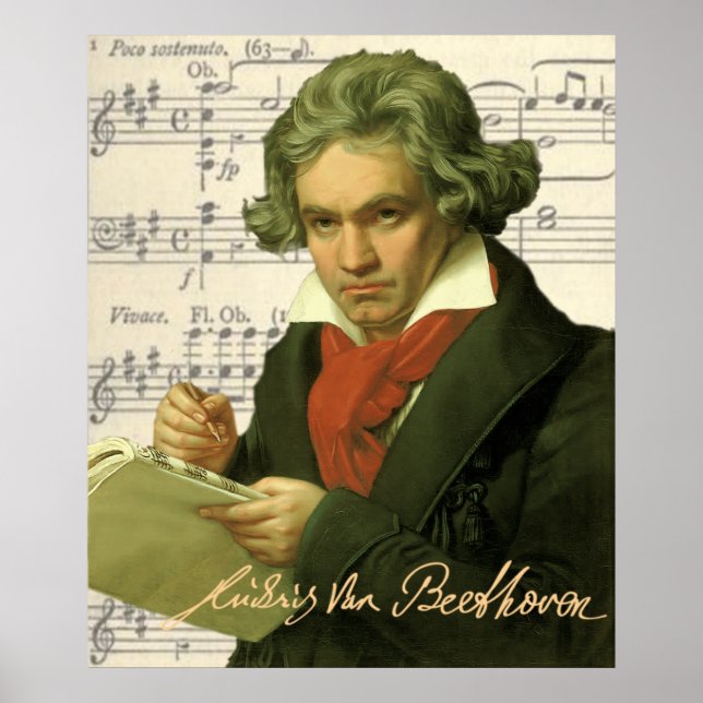 Ludwig Van Beethoven Poster (Vorne)