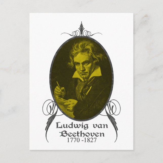 Ludwig van Beethoven Postkarte (Vorderseite)