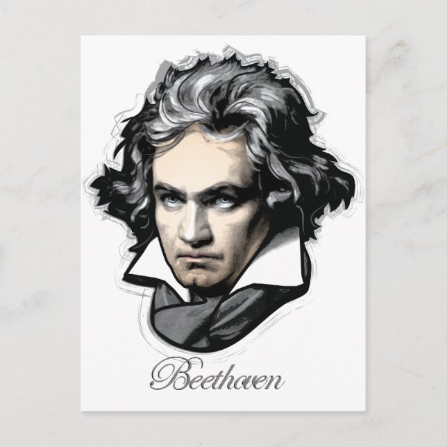 Ludwig van Beethoven Postkarte (Vorderseite)