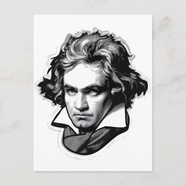 Ludwig van Beethoven Postkarte (Vorderseite)