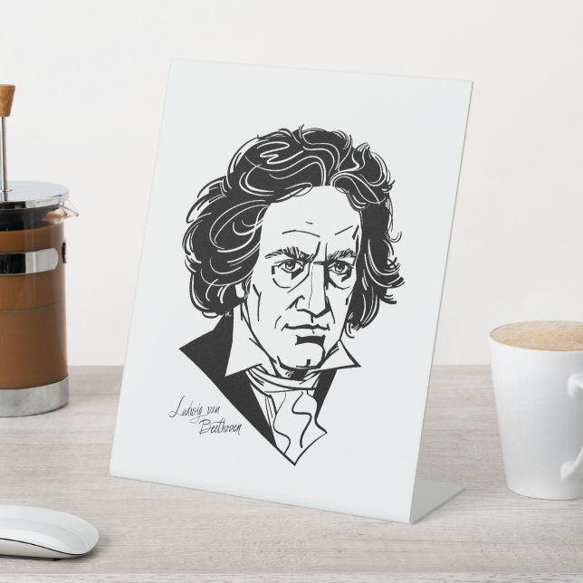 Ludwig van Beethoven Sockelschild (In SItu)
