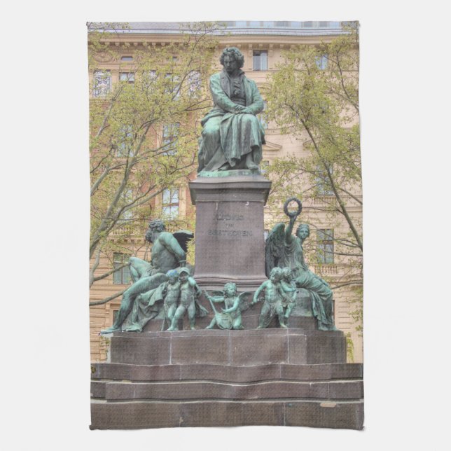 Ludwig Van Beethoven Statue Handtuch (Vertikal)