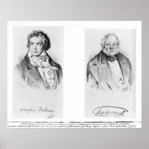 Ludwig van Beethoven u. Francois-Antoine Habeneck Poster