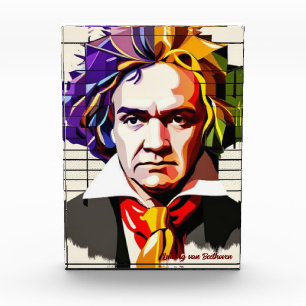 Ludwig van Beethoven Vibrant Unique Fotoblock