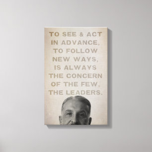 Ludwig von Mises Leaders dehnte Leinwand-Druck aus Leinwanddruck
