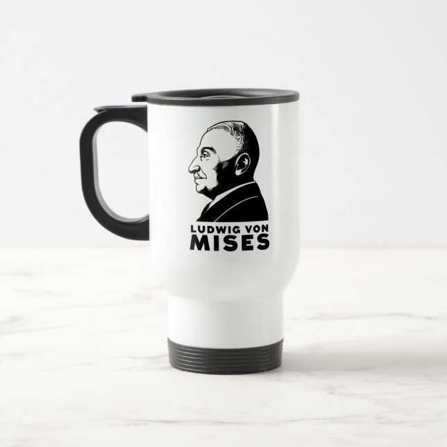 Ludwig von Mises Mug Reisebecher (Links)