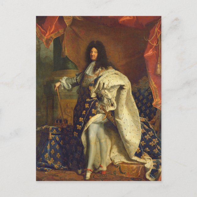 Ludwig XIV., königliche Kostüme, 1701 Postkarte (Vorderseite)