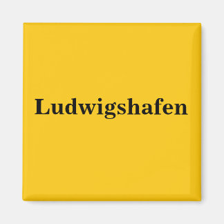 Ludwigshafen  Magnet Schild Gold Gleb