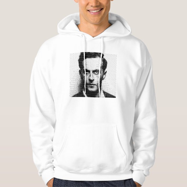 Ludwik Wittgenstein raster portrait Hoodie (Vorderseite)