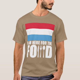 Luembourg Souvenir Essen Reise Retro T-Shirt