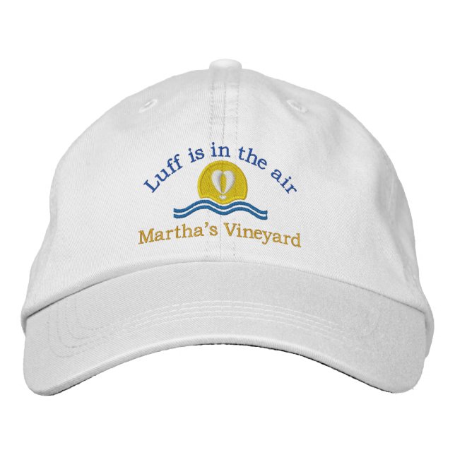 Luffers Sunset_Luff in der air_Martha's Vineyard Bestickte Baseballkappe (Vorderseite)