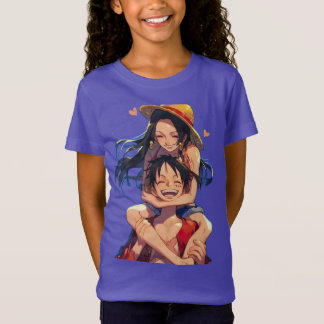 Luffy & Boa Hancock T-Shirt Filles
