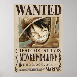 LUFFY One Piece Gewollt Poster