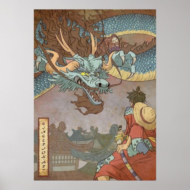 Luffy vs Kaido Poster (Vorne)