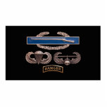 Luft-Angriffs-Förster CIB im Flugzeug Freistehende Fotoskulptur<br><div class="desc">Ursprüngliches Foto der Abzeichen des Kampf-Infanterie- (CIB)Abzeichen-,  im Flugzeug und Luft-Angriffs mit Förstervorsprung</div>