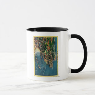 Luft-Ansicht von Monterey und von Presido Tasse