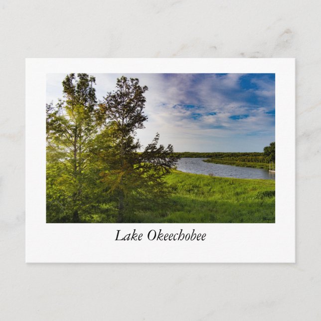 Luft aus dem Okeechobee-See Postkarte (Vorderseite)