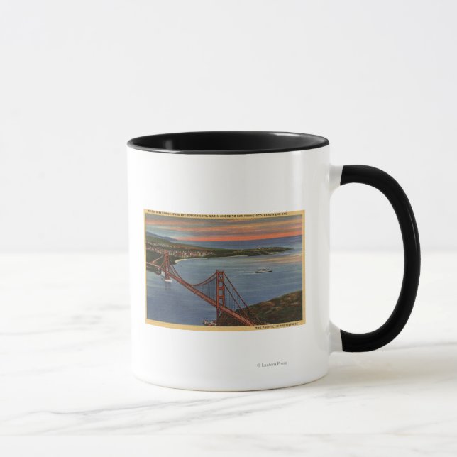 Luft aus Golden Gate Bridge & Bay Area Tasse (Rechts)