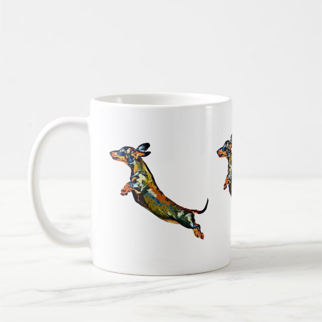 Luft-Dackel-Kaffee-Tasse Kaffeetasse (Links)