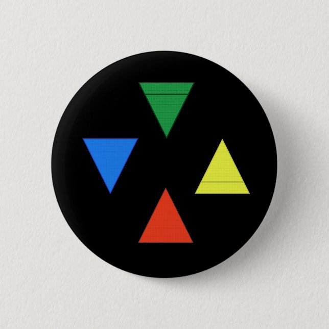 Luft-Feuer-Wasser-Erde Button (Vorderseite)