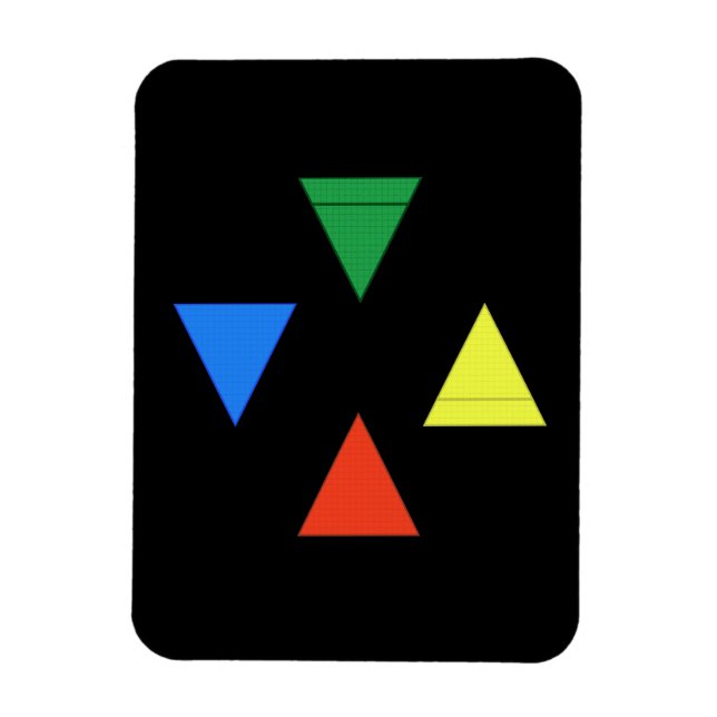 Luft-Feuer-Wasser-Erde Magnet (Vertikal)