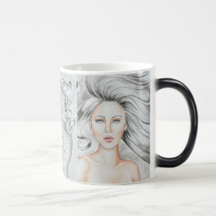 Luft-Göttin-Farbverwandelnde Kaffee-Tasse Verwandlungstasse
