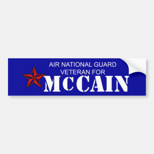 Luft-nationaler Schutz-Tierarzt für McCain Autoaufkleber