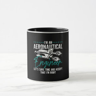 Luft- und Raumfahrt I ist eine Flugzeugingenieur-R Tasse