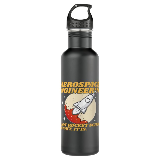 Luft- und Raumfahrt Luftfahrt Lover Luft- und Raum Edelstahlflasche (Vorderseite)