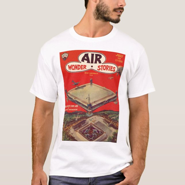 Luft-Wunder-Geschichten v01 n01 (1929-07.Stellar) T-Shirt (Vorderseite)