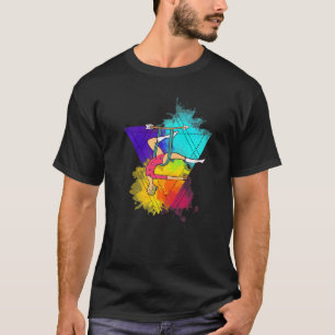 Luft-Yoga-Akrobatik-Aerialistin Buntes Luft-Yoga T-Shirt