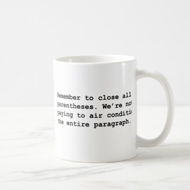 Luft-Zustands-Tasse Kaffeetasse (Rechts)