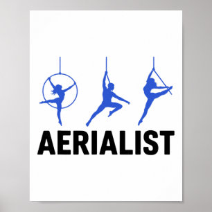 Luftakrobatik Seidenyoga Turnen Akrobatik Trapez Poster