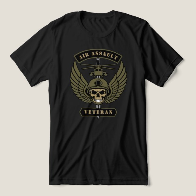 Luftangriff Tri-Blend Shirt (Design Vorderseite)