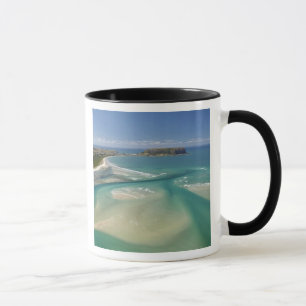Luftansicht der Mündung, Sawyer Bay, Stanley und Tasse